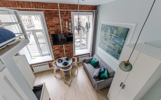 Квартира Современная Студия с Видом на Город