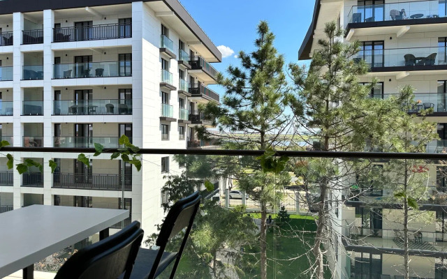 Апартаменты Du Soleil  Мятно Капучиновая Евродвушка