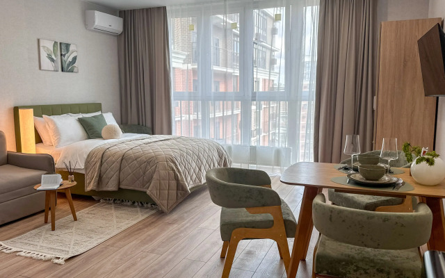 Квартира Грин-стильная дизайнерская в ЖК Самолет