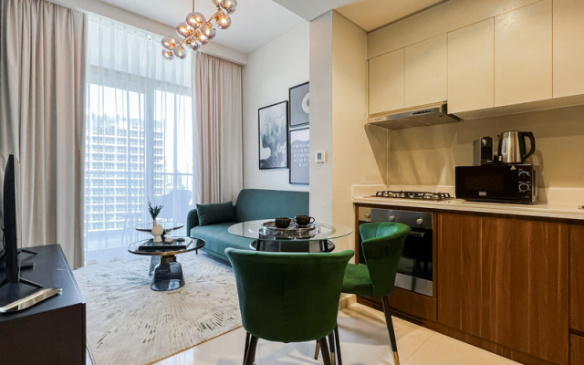 Апартаменты Luxurious 1BR at Keyrock Pool & Gym Access