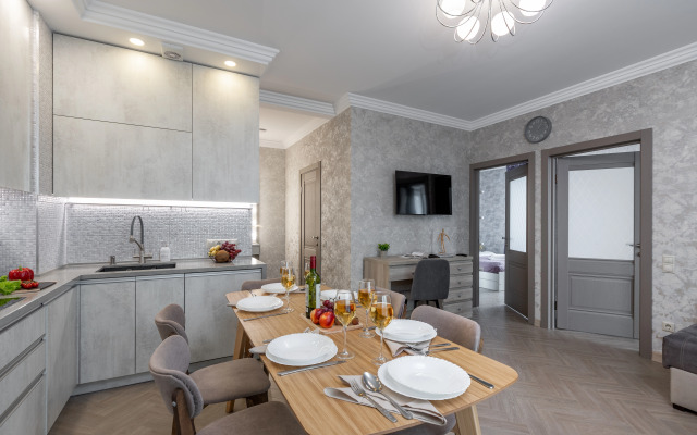 Tryokhkomnatnye s Vidom na Natsionalnuyu Biblioteku Apartments