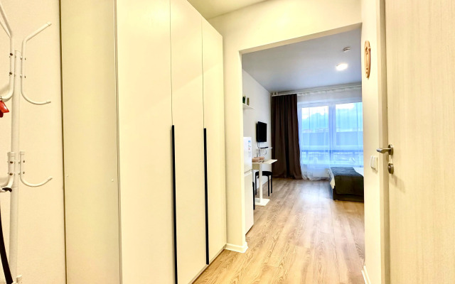 Апартаменты Истоман Студия вид на пруд