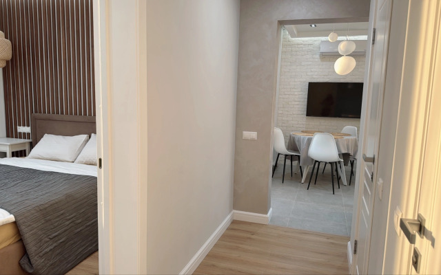 Apartament favorit MorskayaSimfonya-2 s panoramoj na more, bassejnom na territorii ZhK Apartment