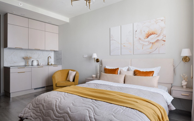 Квартира Делюкс ModernaFlats в современном апарт комплексе у метро Купчино