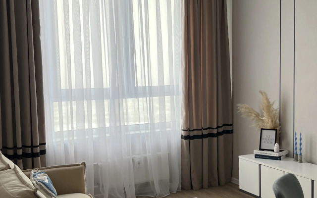 Квартира Дизайнерская евродвушка с видом на реку