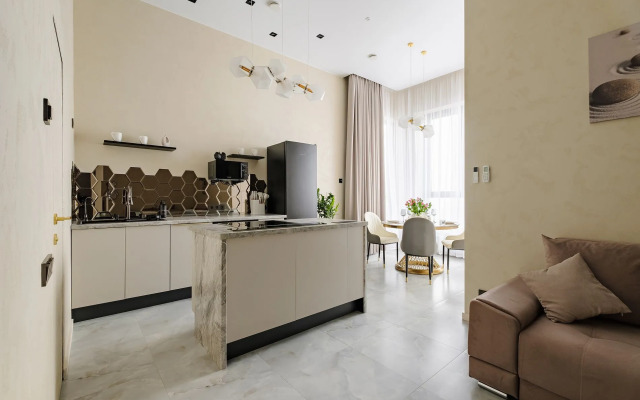 Апартаменты Пентхаус с отдельной спальней и ванной king-size