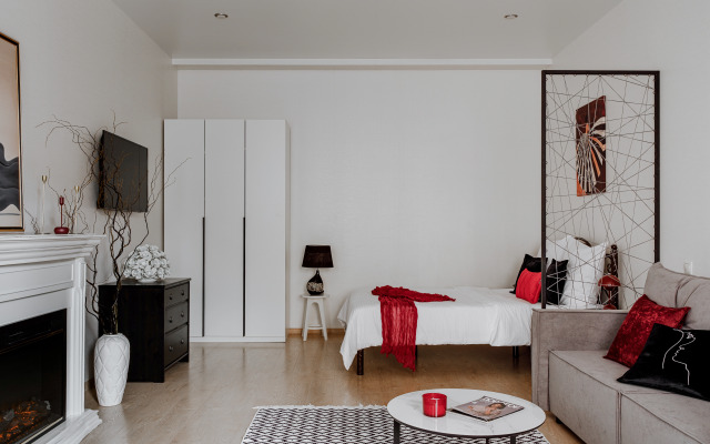 Yevrodvushka Kaminnaya Istoriya V Samom Serdtse Sochi Flat