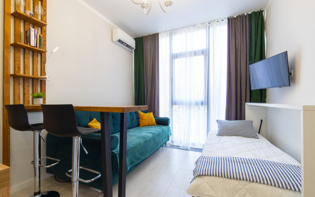 Studiya v elitnom ZHK Metropol' ot LetoApart Apartments