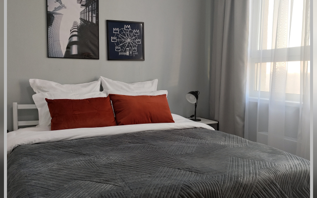 Квартира 1-к на Лескова 44, 2 Кровати, 39м