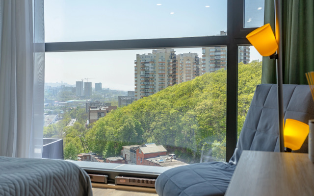 Апартаменты Mintroom с панорамными окнами в новом ЖК Оазис Русская, 95