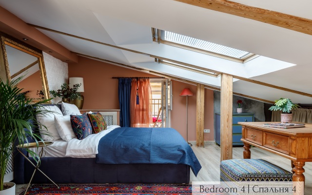 Апартаменты Minin Apartments Богемная Двухуровневая Мансарда 150 кв.м