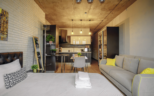 Апартаменты Lalapart London Loft просторная студия 38м в ЖК Савеловский Сити