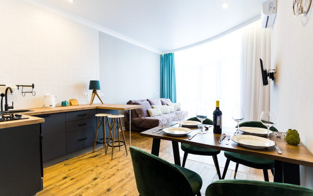 Evrodvushka s vidom na more ot LetoApart Apartments