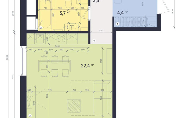 Aпартаменты #1 Superior studio for 2+2 by Lo Apartments