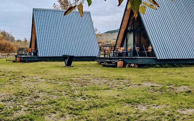 Шале двуэтажный А-фрейм с террасой