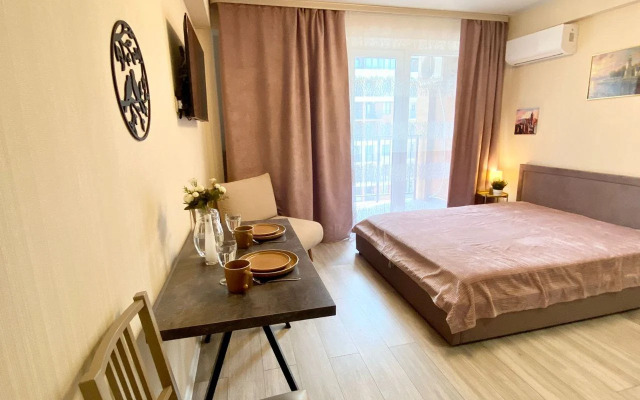 Квартира Студия в Сочи с Балконом на Берегу Моря