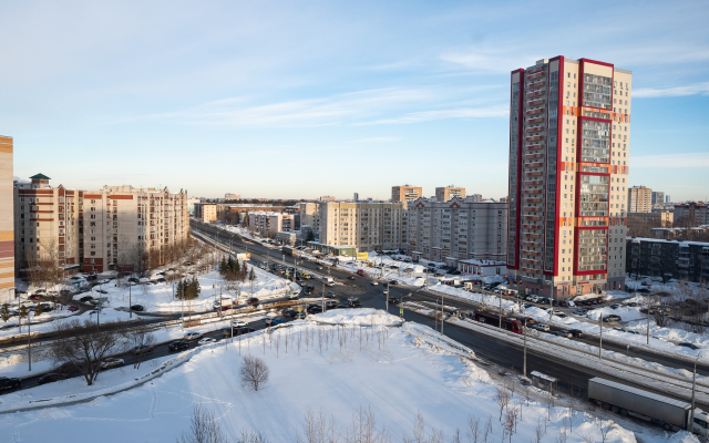 Апартаменты KazanHome Новая квартира с гостиной, спальней и отдельной кухней