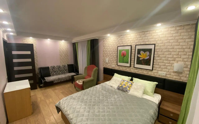 Апартаменты с 1 комнатой с новым ремонтом (КВАРТИРА51)