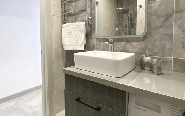 Апартаменты-студия 26 кв.м. с кроватью и панорамными окнами, 17 этаж