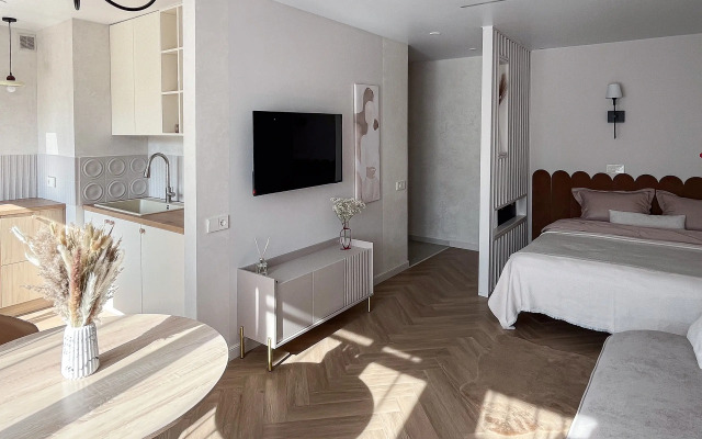 Апартаменты Студия в Центре Вокзал Бесконтактное Заселение