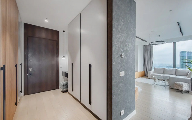 Апартаменты Москва Сити трех комнатные угловой вид