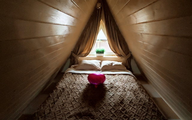 Частный Дом А-фрейм с банным чаном