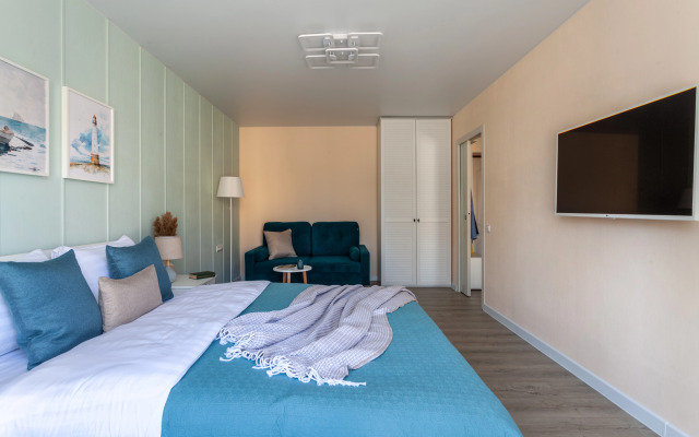 Апартаменты Prudius Apart в центре Кронштадта с панорамными окнами