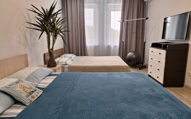 Квартира Рядом Зоопарк Kazan Mall и Метро для 6 Гостей