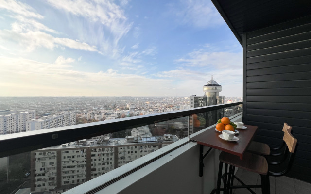 Апартаменты Современная уютная студия с панорамным видом на Ташкент