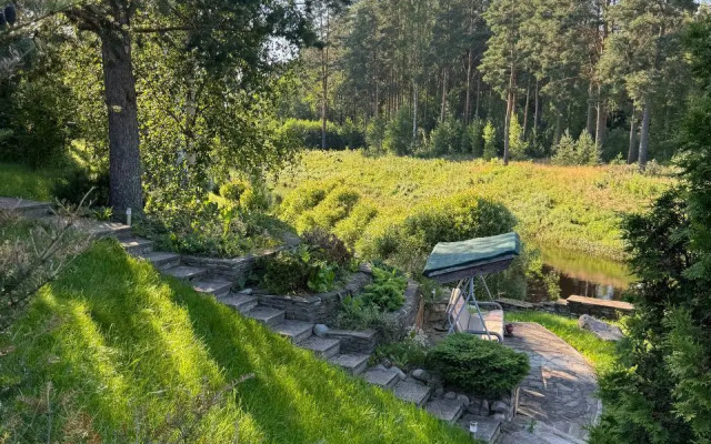 Частный дом с баней и чаном у реки