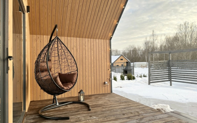 Частный Дом Барнхаус №4 с инфракрасной сауной и горячим Чаном на 6 человек