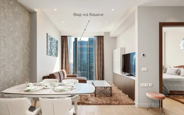 Апартаменты Москва Сити Golden City 3х комнатные 37 этаж