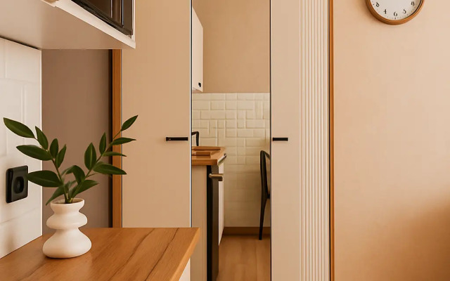 Апартаменты Светлая Студия Рядом с Метро Нижегородская