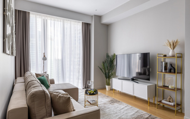 Квартира GM Apartments Суперсовременная Видовая Квартира в Neva Towers