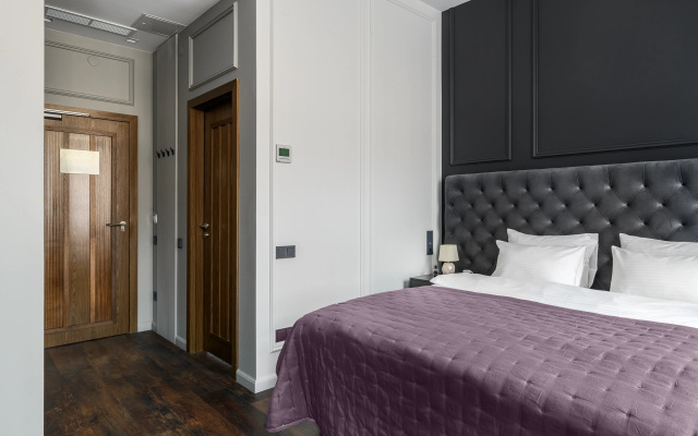 Апартаменты Sergeew Apartments Премиум с кухней в апарт-отеле Аквалина