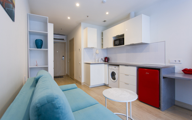 S bol'shoj verandoj s vidom na Moskvu okolo ostrova mechty Apartment