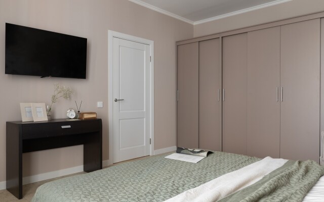 S dizaynerskim remontom na Leninskom prospekte Flat