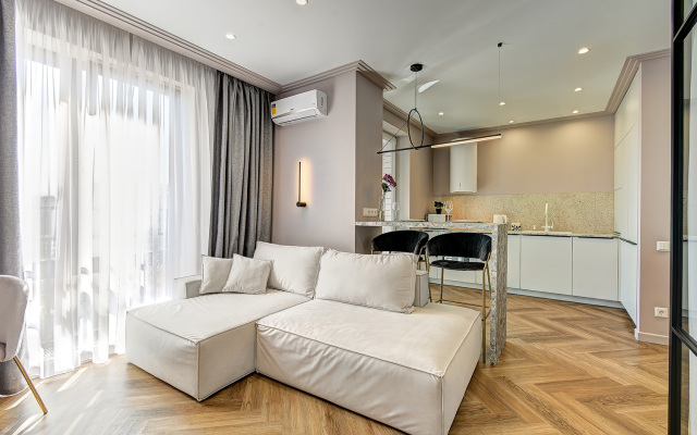 Квартира Пыльная Роза в ЖК Маршал