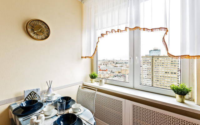 Great view on Kremlin 2 rooms apartment 23 floor