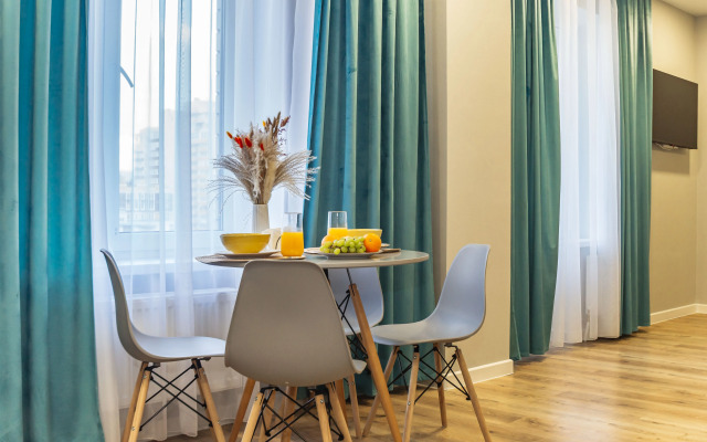 Квартира Студия Бирюза в доме бизнес-класса рядом с ЦГБ