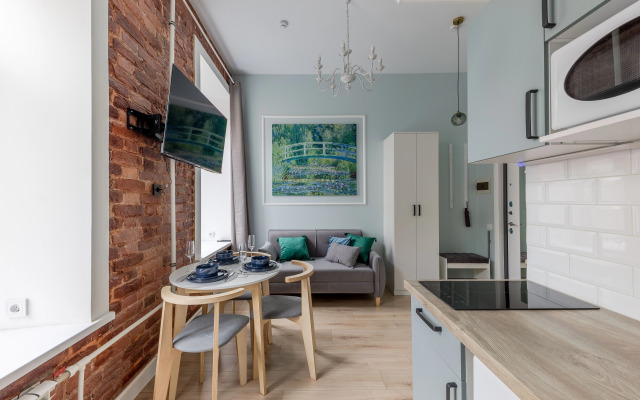 Квартира Современная Студия с Видом на Город