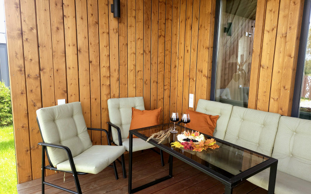 Домик "Сказочный Лес" с гриль-мангалом, костровой и большой сауной