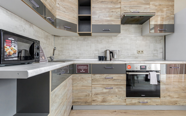 Апартаменты в спокойных тонах ЖК Большой Lounge балкон удобный матрас