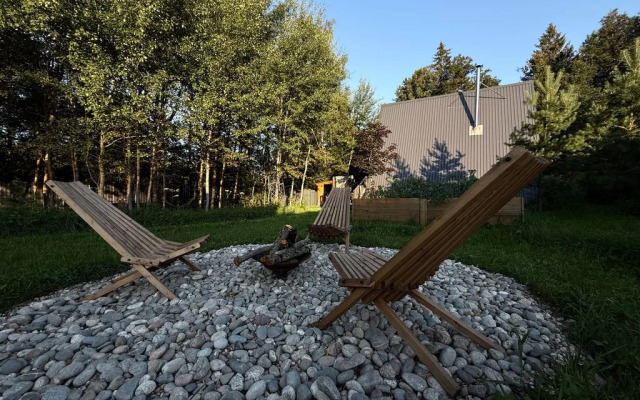 Частный дом с баней в лесу на берегу Истринского водохранилища