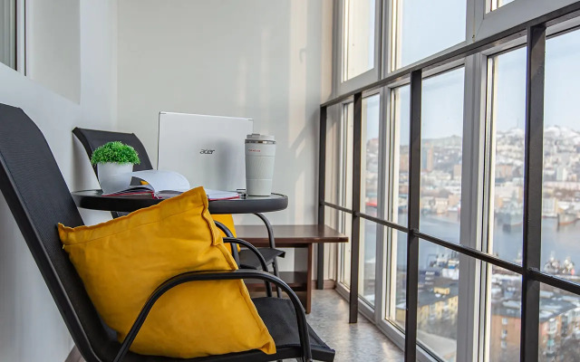 Апартаменты Просторная студия с видом на бухту