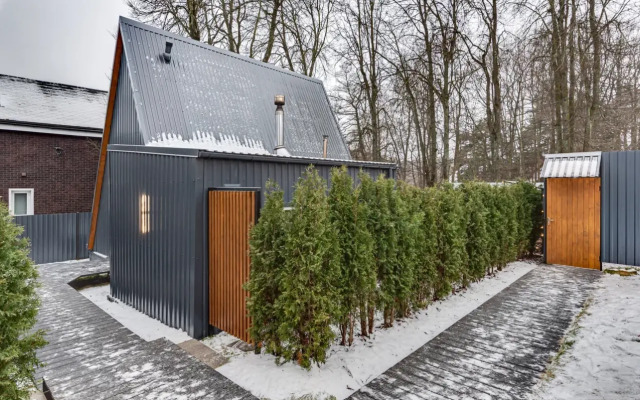 Частный дом А-фрейм Ручей с баней и дровах и чаном