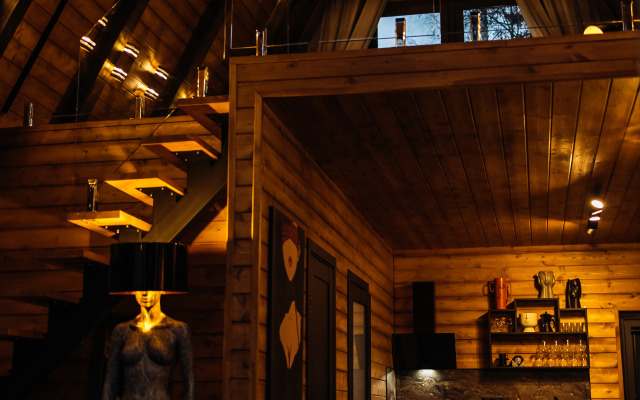 Частный дом A-frame Ванхейм с сибирским чаном