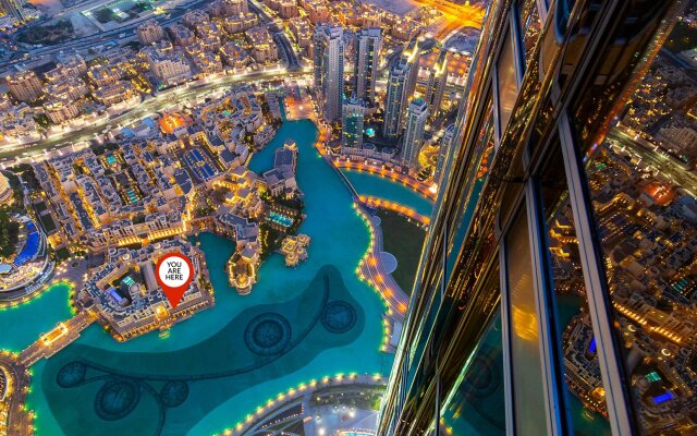 Апартаменты PalmBay 1BR full Burj Khalifa & Fountain View
