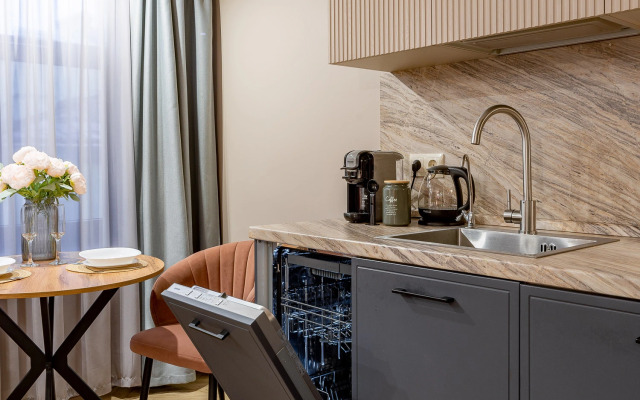 Квартира Cтудия Компакт с Видом в Тихий Двор