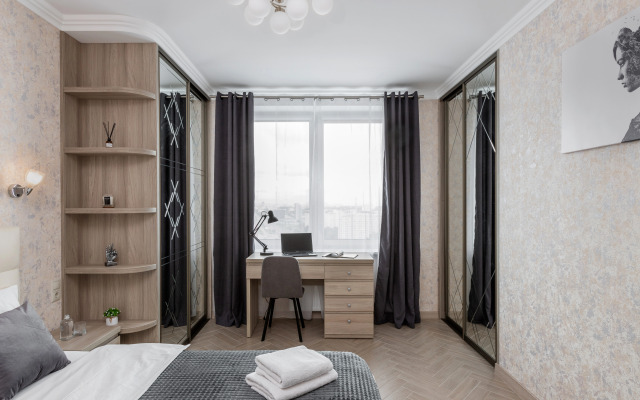 Tryokhkomnatnye s Vidom na Natsionalnuyu Biblioteku Apartments